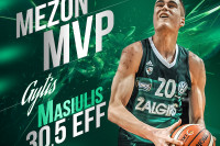 Mezon NKL savaitės MVP – siautėjęs G. Masiulis