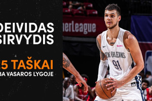 Deivido Sirvydžio 25 taškai NBA vasaros lygoje