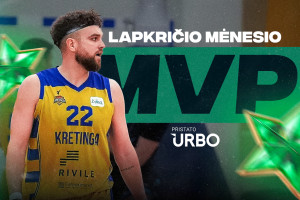 Lapkričio mėnesio MVP – Julius Kazakauskas