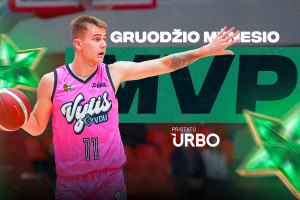 Gruodžio mėnesio MVP – Rokas Jocys